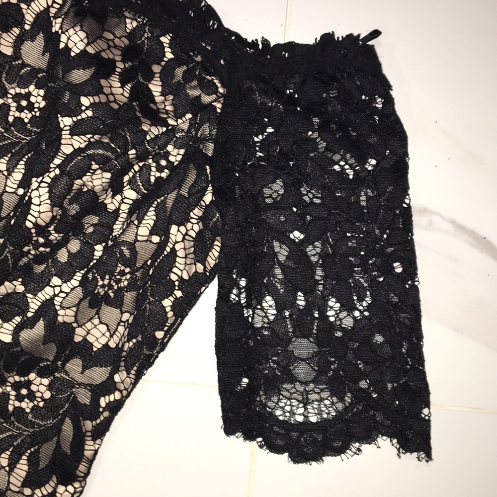 ✨Vince Camuto Lace Black & Nude Dress✨ - Picture 4 of 6